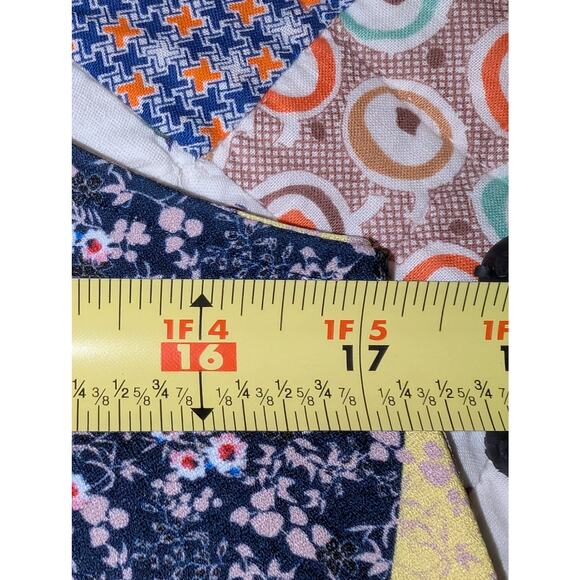 Umgee Calico Yellow Navy Stripe W/ Adjustable Straps Midi Sundress Sz S - Picture 7 of 9